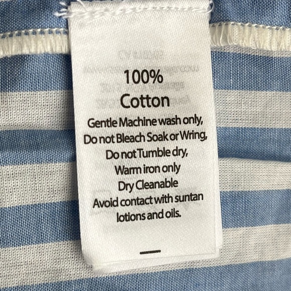 NWT SEA LEVEL SWIM | Summer Beach Striped Sails Boho Maxi Dress in Blue | Size M - Picture 12 of 13